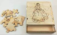 Maquette Boite Puzzle - Modèle Princesse 9 Pièces