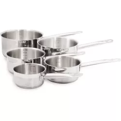 Batterie de Cuisine Inox 5 Pièces Baumalu Casseroles