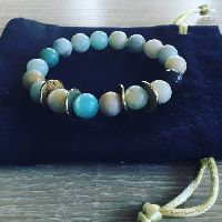 Bracelet En Pierre Naturelle D’Amazonite Multicolore 8mm